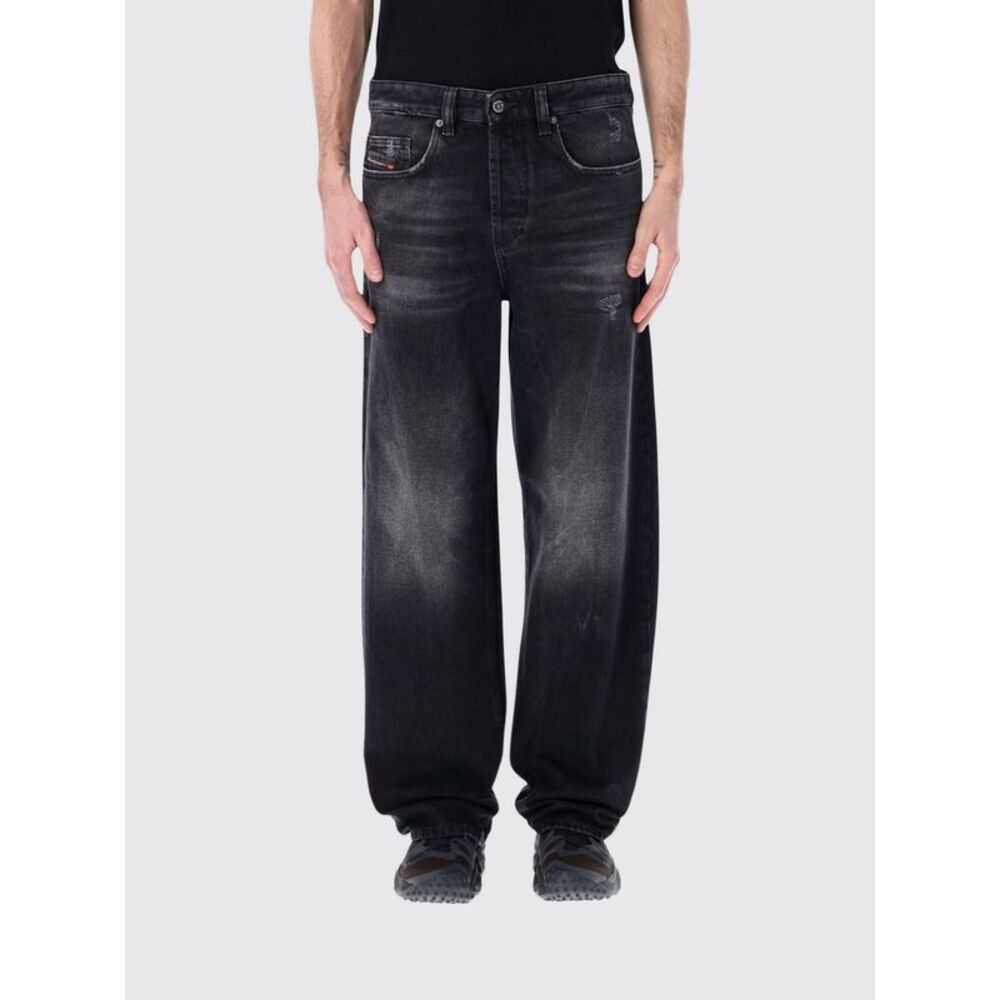 Diesel Men D-Macro Wide-Leg Jeans Diesel In Cotton Denim